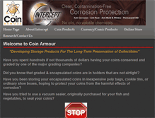 Tablet Screenshot of coinarmour.com